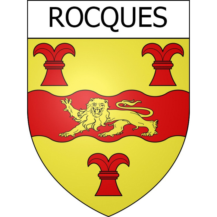 Stickers coat of arms Rocques adhesive sticker