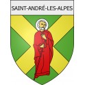 Pegatinas escudo de armas de Blausasc adhesivo de la etiqueta engomada