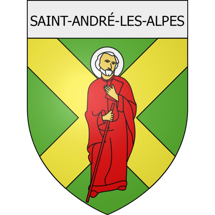Pegatinas escudo de armas de Blausasc adhesivo de la etiqueta engomada