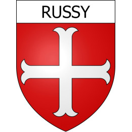 Russy 14 ville Stickers blason autocollant adhésif