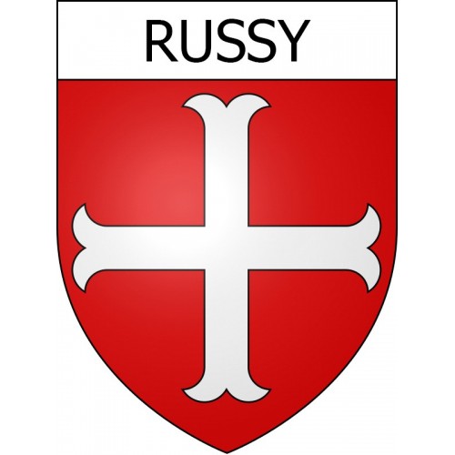 Russy 14 ville Stickers blason autocollant adhésif