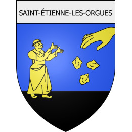 Pegatinas escudo de armas de Blausasc adhesivo de la etiqueta engomada