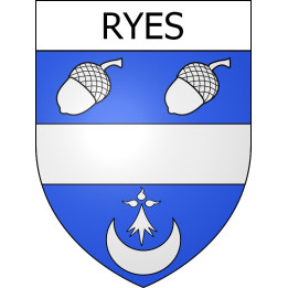 Pegatinas escudo de armas de Ryes adhesivo de la etiqueta engomada