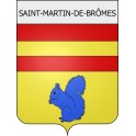 saint-martin-de-brômes 04 ville Stickers blason autocollant adhésif