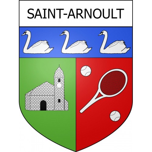 Saint-Arnoult 14 ville Stickers blason autocollant adhésif