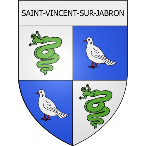 Pegatinas escudo de armas de Blausasc adhesivo de la etiqueta engomada