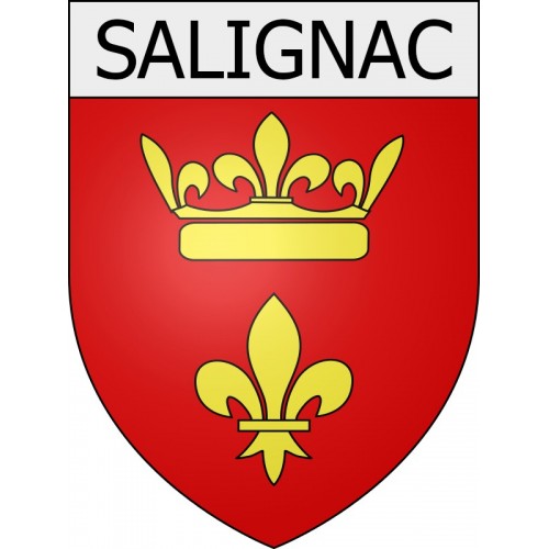 salignac 04 ville Stickers blason autocollant adhésif