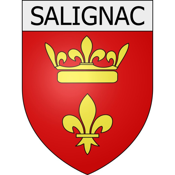 salignac 04 ville Stickers blason autocollant adhésif