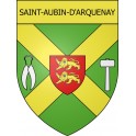 Stickers coat of arms Saint-Aubin-d'Arquenay adhesive sticker