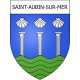 Saint-Aubin-sur-Mer Sticker wappen, gelsenkirchen, augsburg, klebender aufkleber