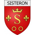 Pegatinas escudo de armas de Sisteron adhesivo de la etiqueta engomada