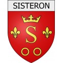 Sisteron Sticker wappen, gelsenkirchen, augsburg, klebender aufkleber