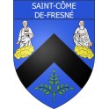 Stickers coat of arms Saint-Côme-de-Fresné adhesive sticker