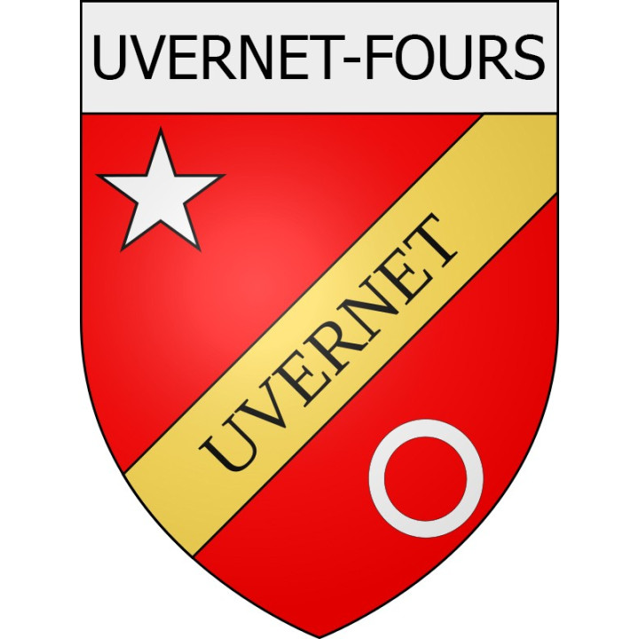 uvernet-fours 04 ville Stickers blason autocollant adhésif