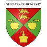 Stickers coat of arms Saint-Cyr-du-Ronceray adhesive sticker