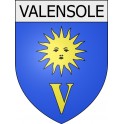 Pegatinas escudo de armas de Valensole adhesivo de la etiqueta engomada