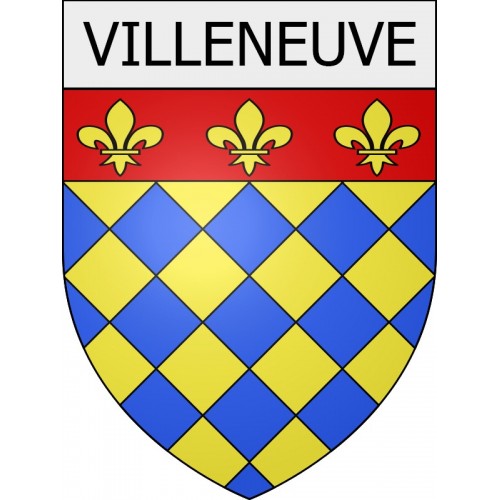 villeneuve 04 ville Stickers blason autocollant adhésif