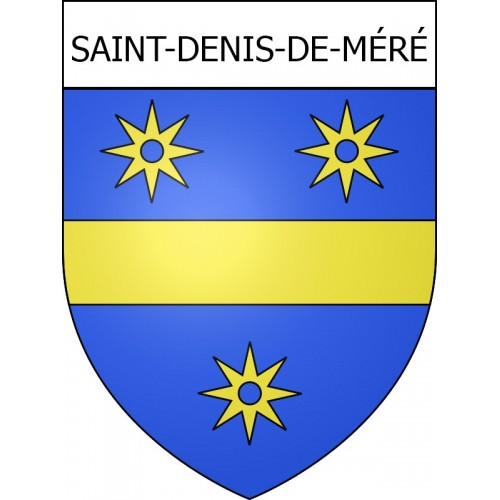 Adesivi stemma Saint-Denis-de-Méré adesivo