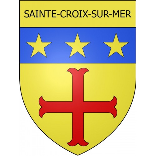 Sainte-Croix-sur-Mer 14 ville Stickers blason autocollant adhésif