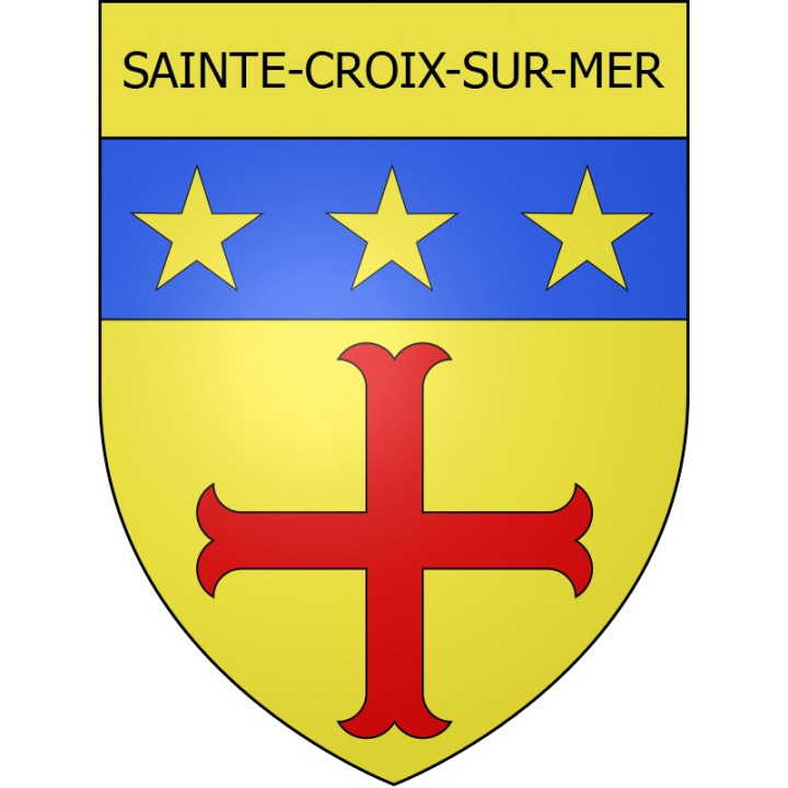 Sainte-Croix-sur-Mer Sticker wappen, gelsenkirchen, augsburg, klebender aufkleber