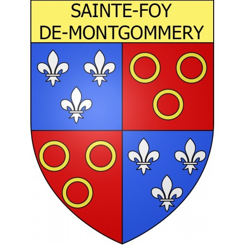 Stickers coat of arms Sainte-Foy-de-Montgommery adhesive sticker