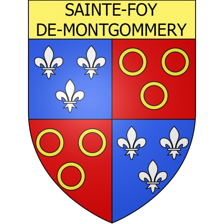Sainte-Foy-de-Montgommery Sticker wappen, gelsenkirchen, augsburg, klebender aufkleber