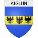 aiglun 04 ville Stickers blason autocollant adhésif