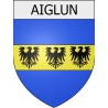 aiglun 04 ville Stickers blason autocollant adhésif