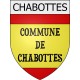 chabottes 05 ville Stickers blason autocollant adhésif