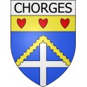 chorges 05 ville Stickers blason autocollant adhésif