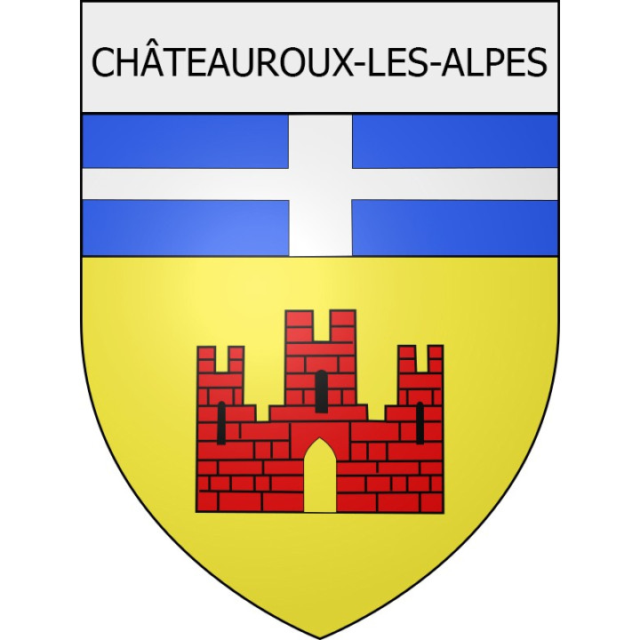 châteauroux-les-alpes 05 ville Stickers blason autocollant adhésif