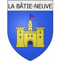 la-bâtie-neuve 05 ville Stickers blason autocollant adhésif