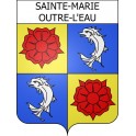 Stickers coat of arms Sainte-Marie-Outre-l'Eau adhesive sticker