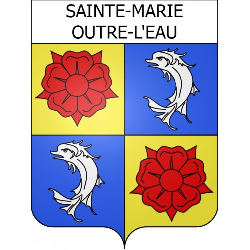 Adesivi stemma Sainte-Marie-Outre-l'Eau adesivo