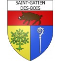 Saint-Gatien-des-Bois 14 ville Stickers blason autocollant adhésif