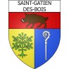 Saint-Gatien-des-Bois 14 ville Stickers blason autocollant adhésif