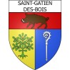 Stickers coat of arms Saint-Gatien-des-Bois adhesive sticker