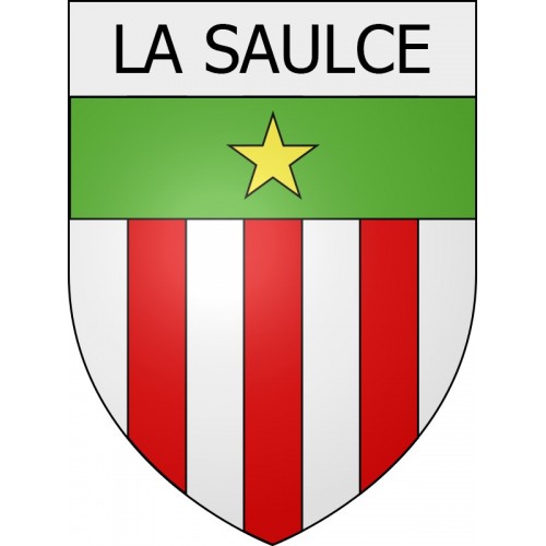 la-saulce 05 ville Stickers blason autocollant adhésif