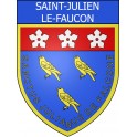 Stickers coat of arms Saint-Julien-le-Faucon adhesive sticker