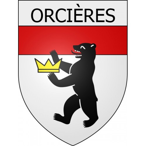 orcières 05 ville Stickers blason autocollant adhésif