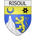 Pegatinas escudo de armas de Blausasc adhesivo de la etiqueta engomada