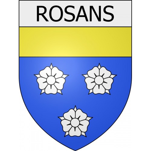 Pegatinas escudo de armas de Blausasc adhesivo de la etiqueta engomada