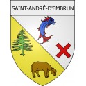 Pegatinas escudo de armas de Blausasc adhesivo de la etiqueta engomada