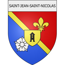 saint-jean-saint-nicolas 05 ville Stickers blason autocollant adhésif