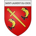 saint-laurent-du-cros 05 ville Stickers blason autocollant adhésif