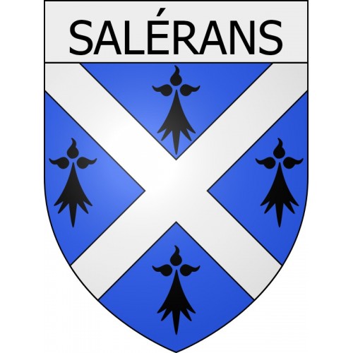 Pegatinas escudo de armas de Blausasc adhesivo de la etiqueta engomada