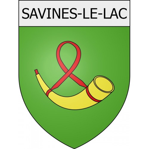 Pegatinas escudo de armas de Blausasc adhesivo de la etiqueta engomada