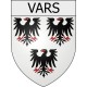Pegatinas escudo de armas de Blausasc adhesivo de la etiqueta engomada