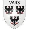 Pegatinas escudo de armas de Blausasc adhesivo de la etiqueta engomada