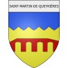 saint-martin-de-queyrières 05 ville Stickers blason autocollant adhésif